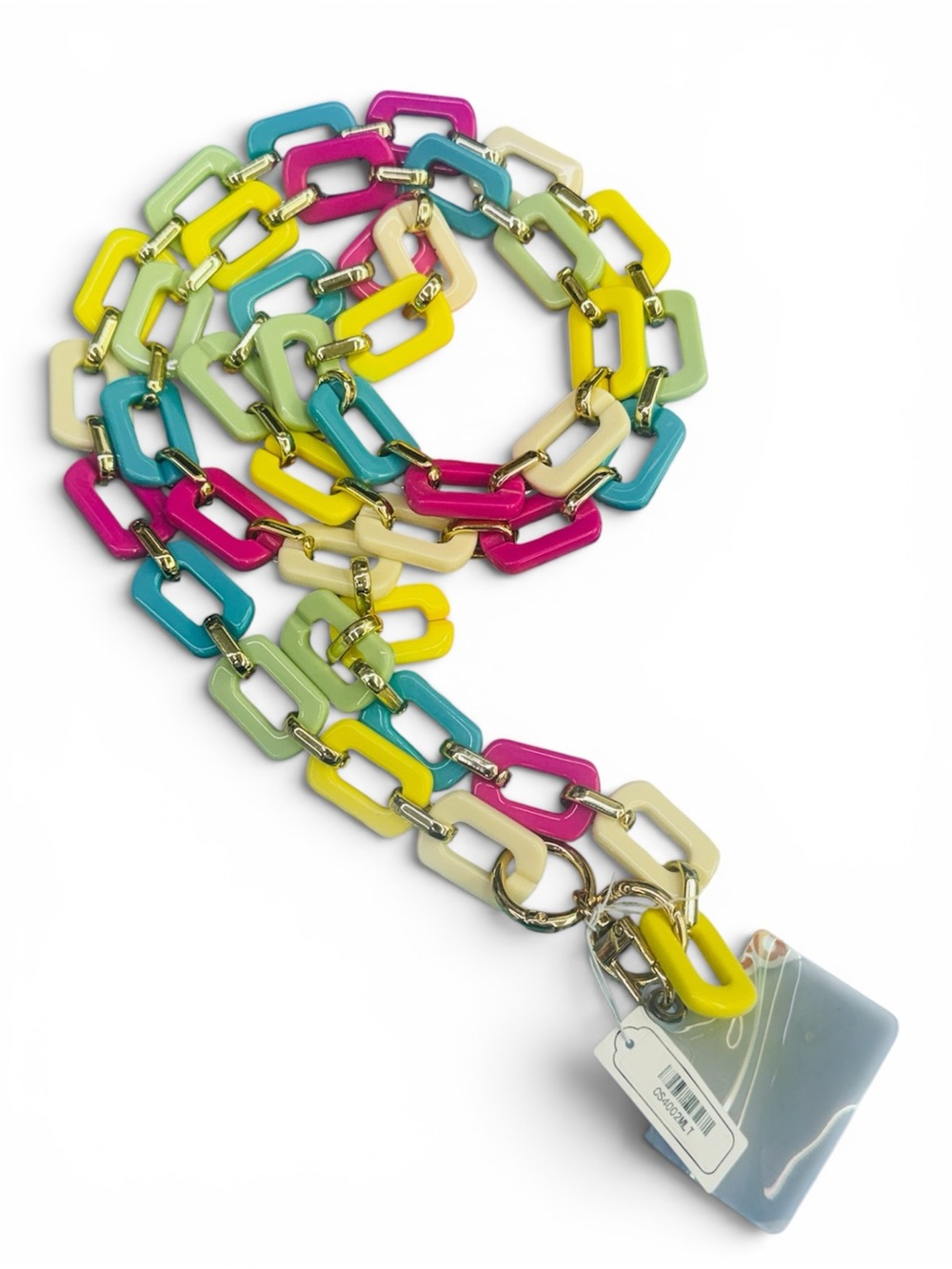 Colorblock Acrylic Link Phone Chain - Multicolor - Picture 2 of 2